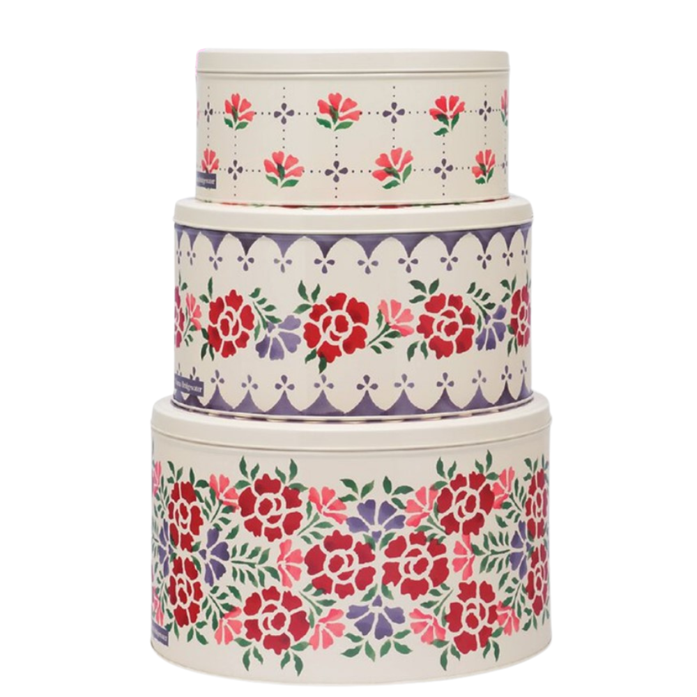 Emma Bridgewater Antique Roses Round Cake Tin Set of 3