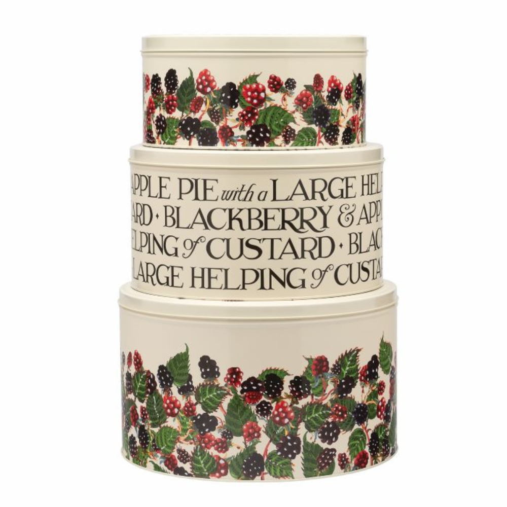 Emma Bridgewater Blackberries Round Cake Tin Set of 3