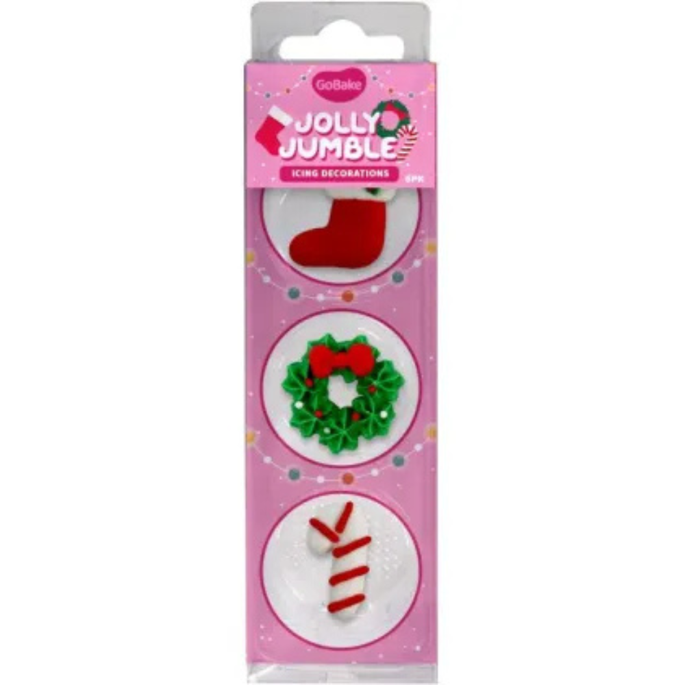 GoBake Dec Ons Jolly Jumble Pack of 6