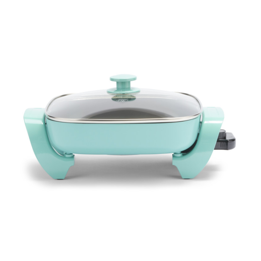 GreenLife Electric Skillet Turquoise (4)