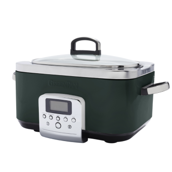 GreenPan Slow Cooker 6L Pine Green