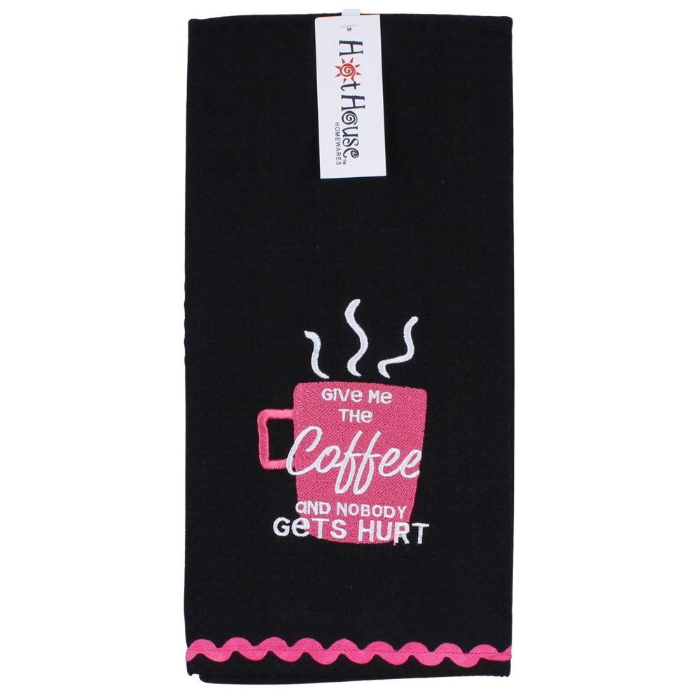 Hot House Coffee Hurt Tea Towel