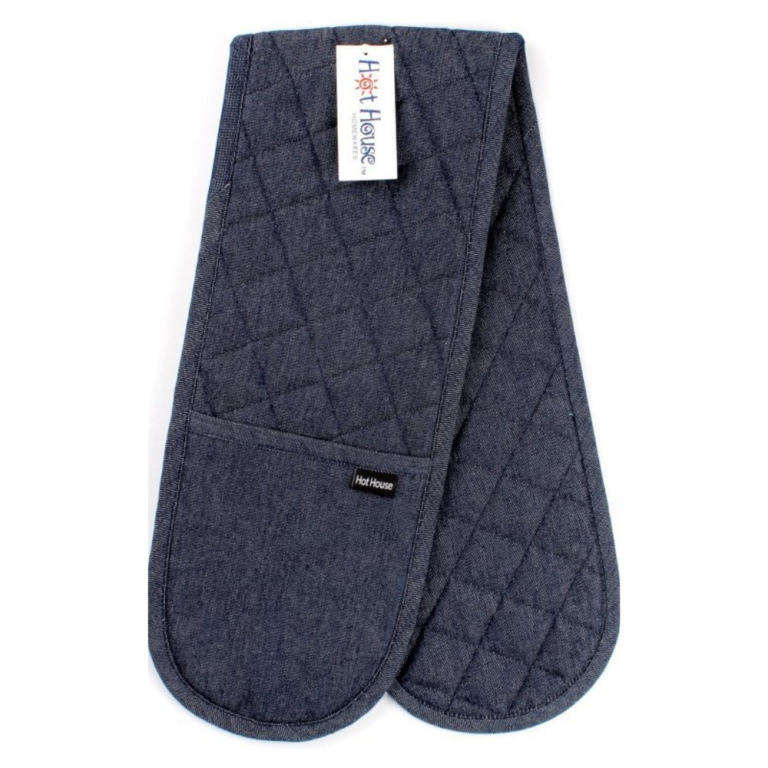 Hot House Double Oven Mitt Denim Navy