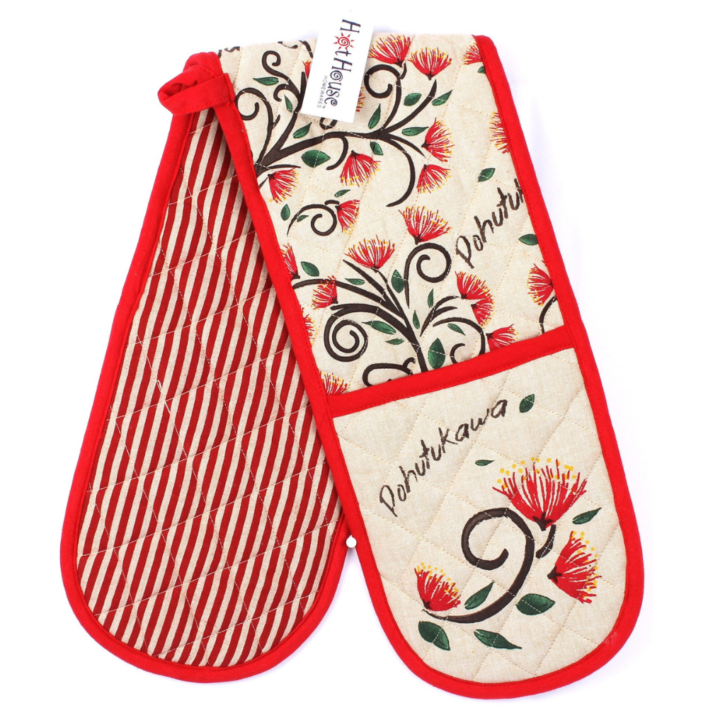 Hot House Double Oven Mitt Pohutukawa