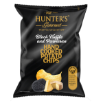 Hunter's Gourmet Potato Chips Black Truffle & Parmesan Bag 125g