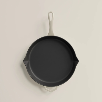 Ironclad Satin Enamel Cast Iron Legacy Pan Salt Stone 28cm (2)