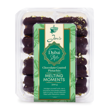 Jen's Limited Edition Dubai Style Chocolate Coated Pistachio Melting Moments