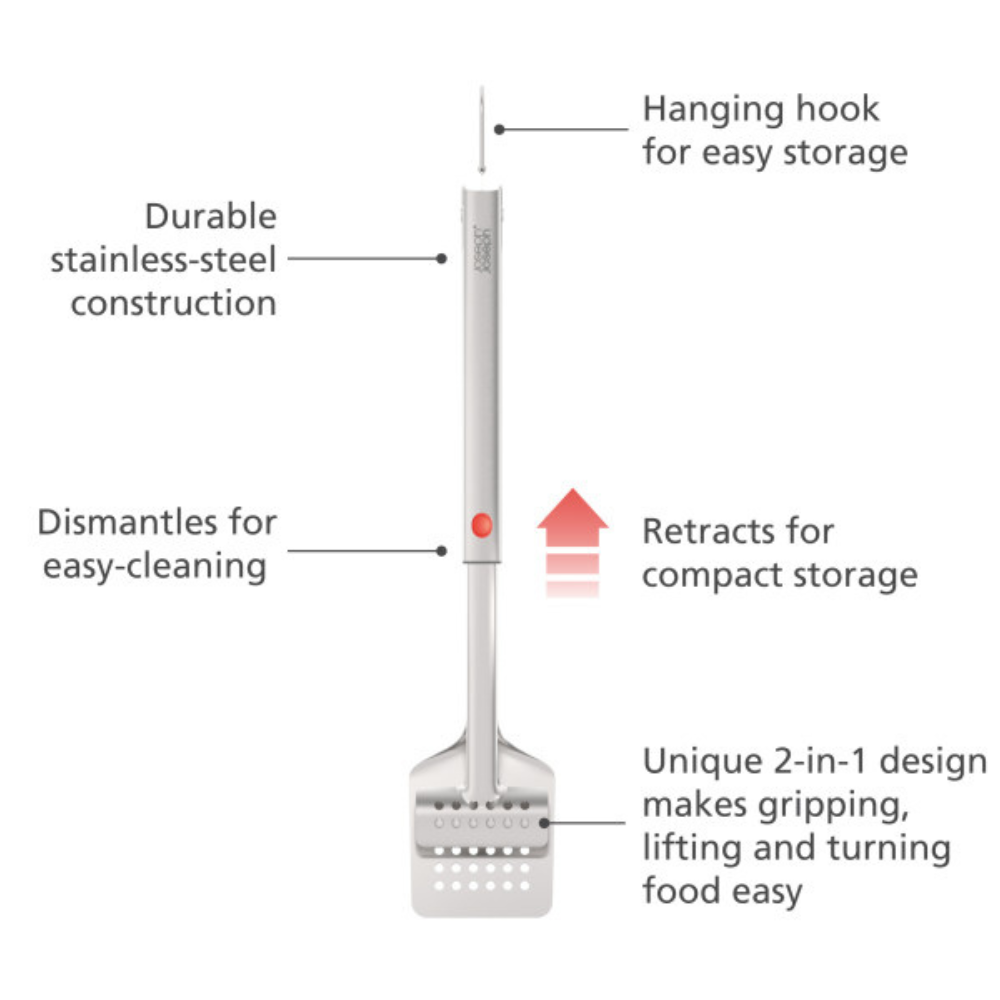 Joseph Joseph GrillOut BBQ Turner Tongs with retractable head (5)