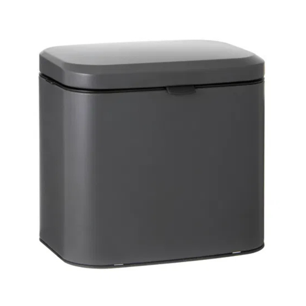 Ladelle Essentials 4 Litre Bin Charcoal