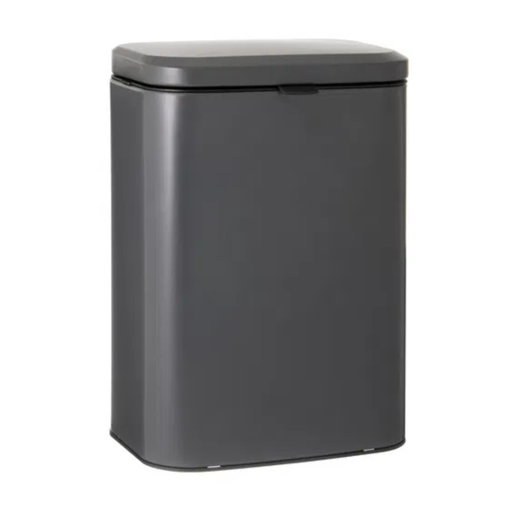 Ladelle Essentials 8 Litre Bin Charcoal