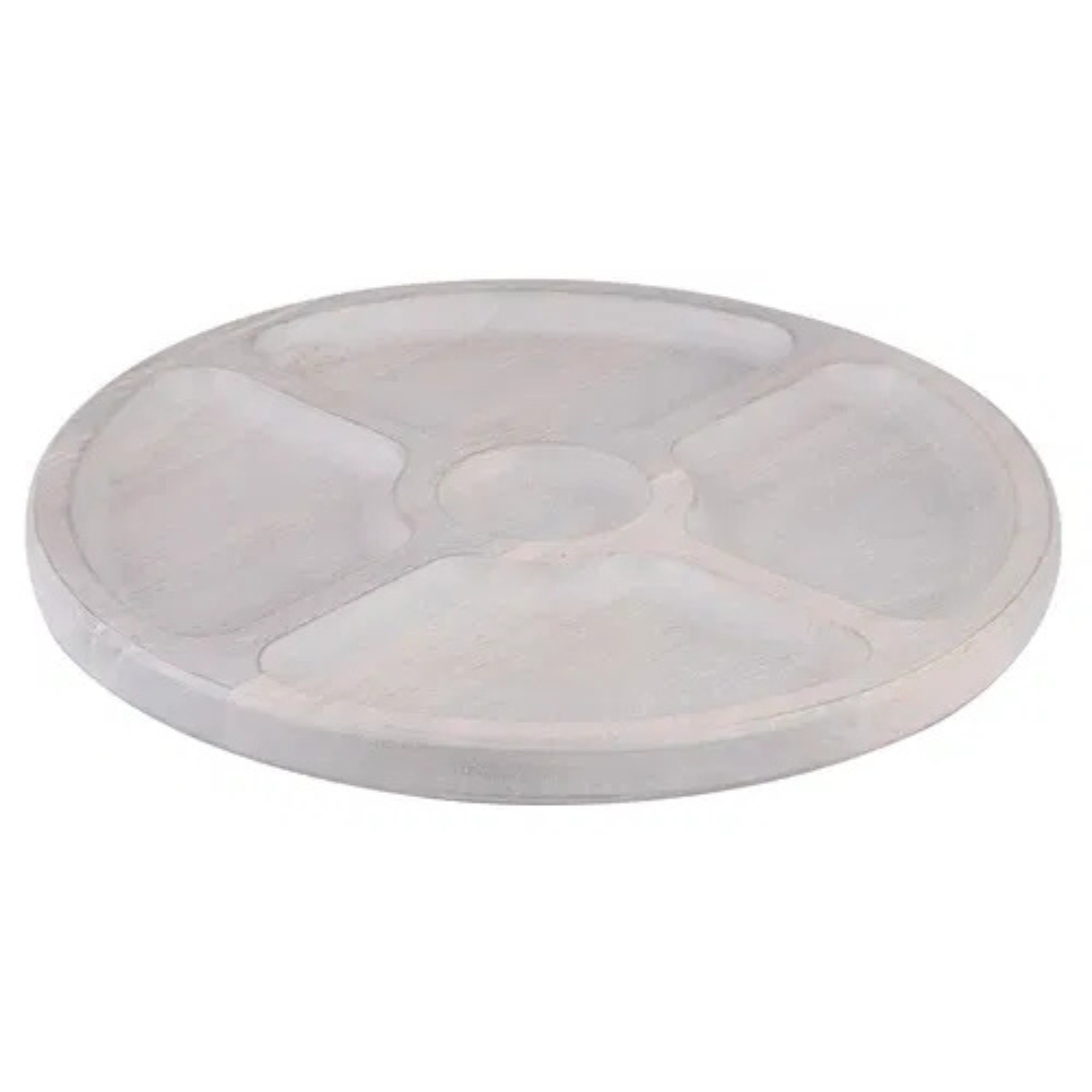 Ladelle Hampton Round Sectional Platter