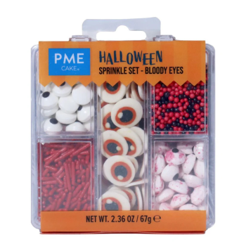 PME 5-in-1 Halloween Sprinkle Set Bloody Eyes 67g
