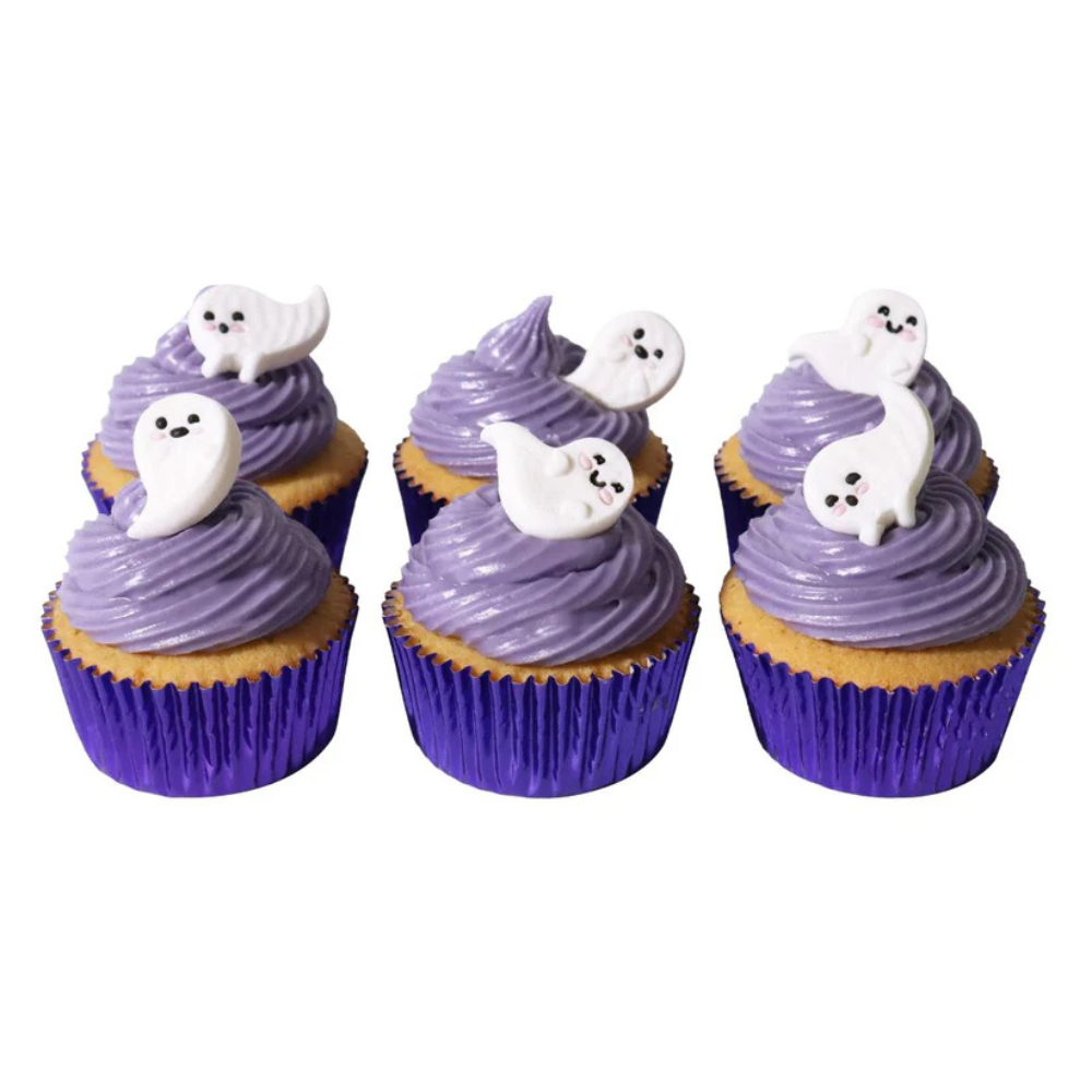 PME Edible Sugar Decorations Friendly Ghosts Set of 12 (2)