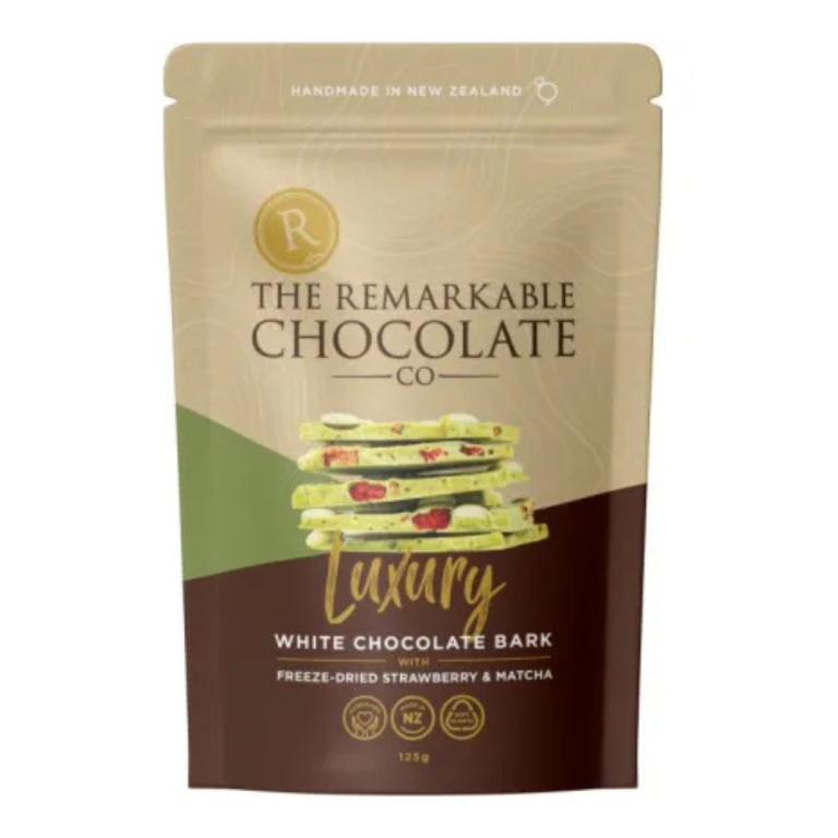 Remarkable Chocolate BarkStrawberry Matcha Latte 125g