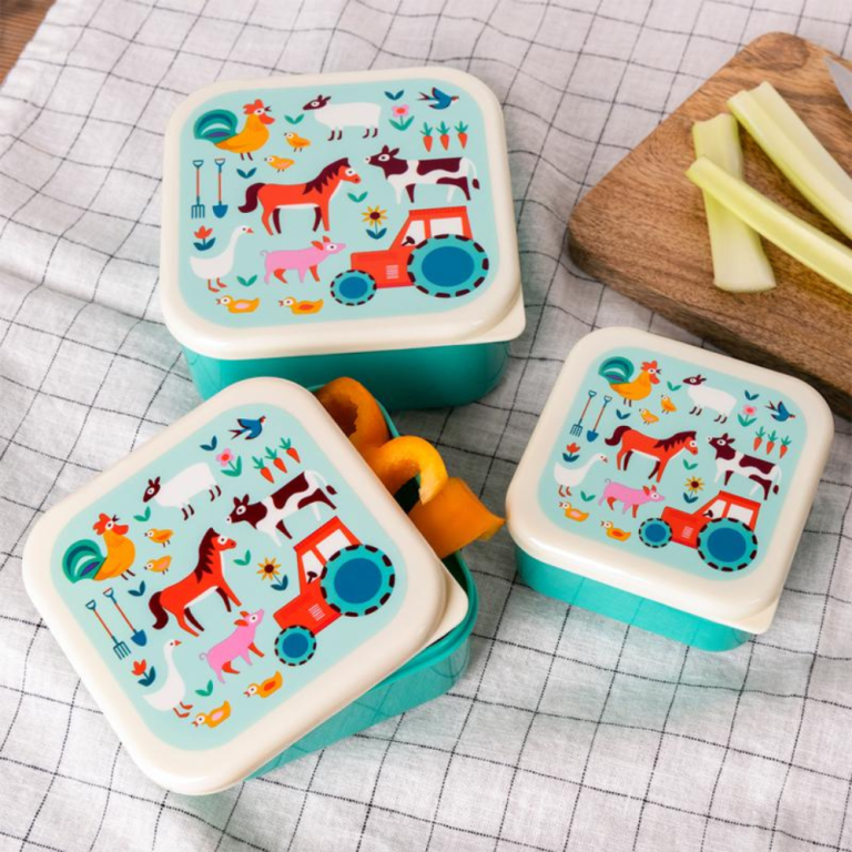 Rex London Snack Boxes Set of 3 Farmyard