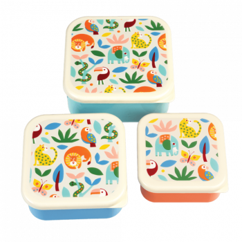 Rex London Snack Boxes Set of 3 Wild Wonders