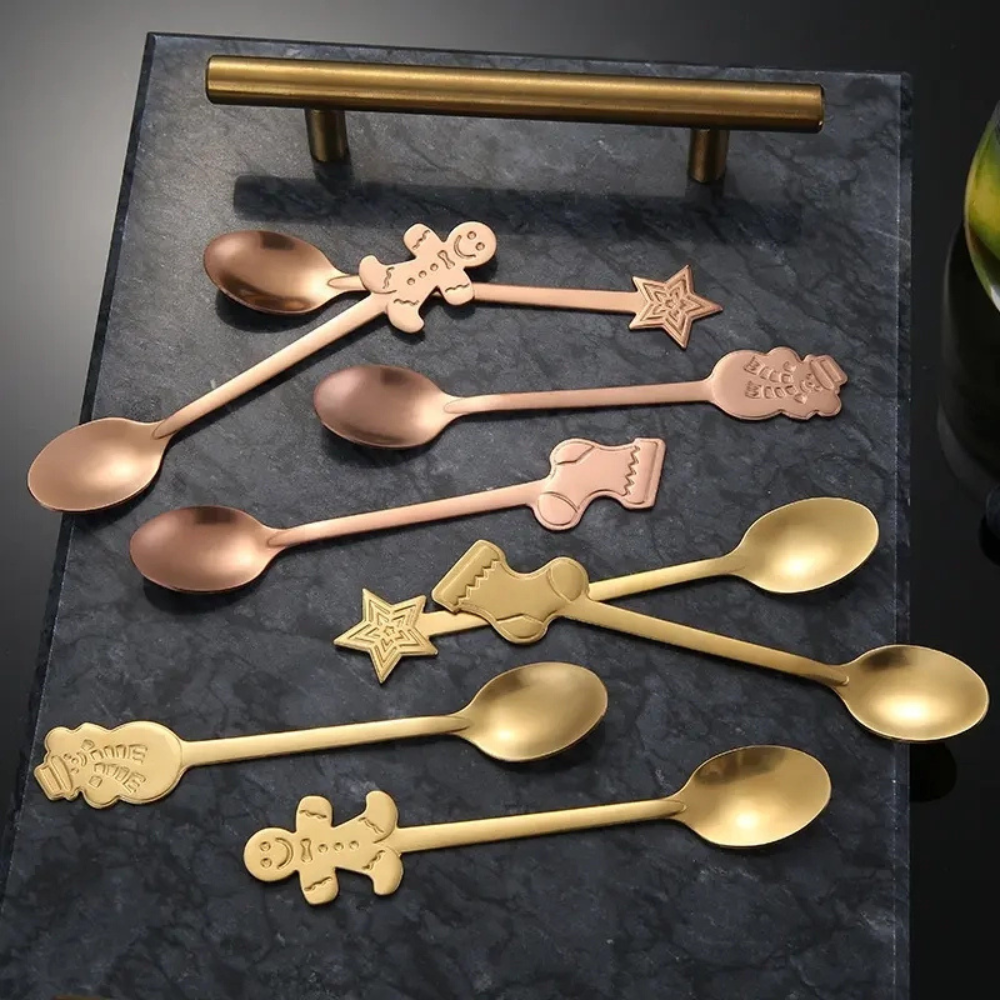 Set of 4 Christmas Spoons