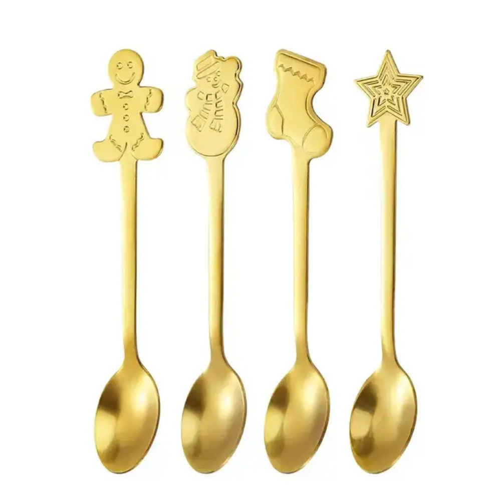 Set of 4 Christmas Spoons (3)