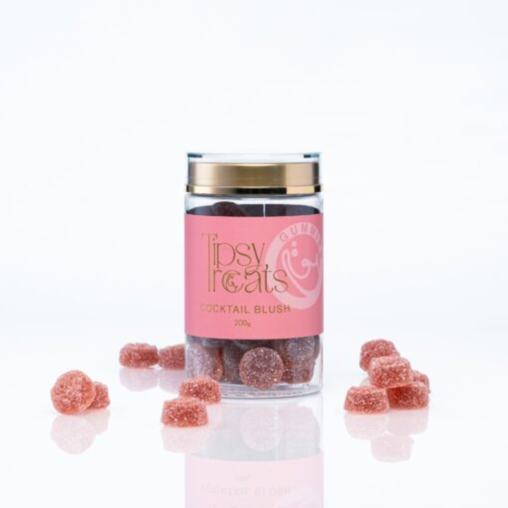 Tipsy Treats Cocktail Blush Jar Gummies 200g (1)