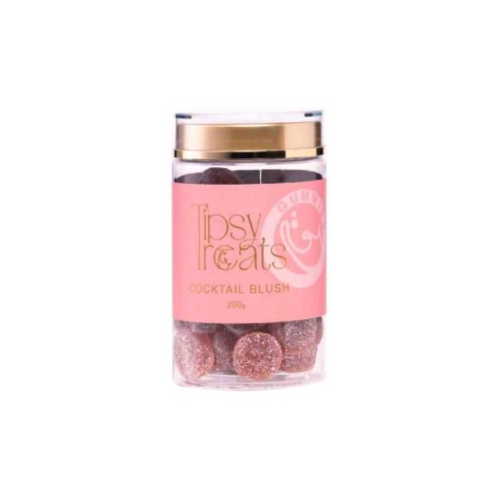 Tipsy Treats Cocktail Blush Jar Gummies 200g