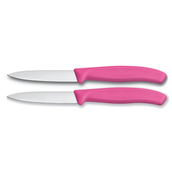 Victorinox Swiss Classic Paring Knife 8cm Set of 2 Pink