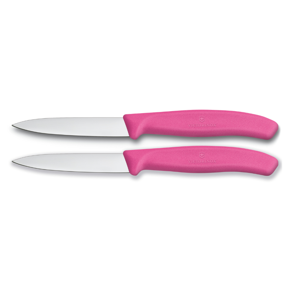 VICTORINOX SWISS CLASSIC Paring Knife 2 Piece 8cm Pink