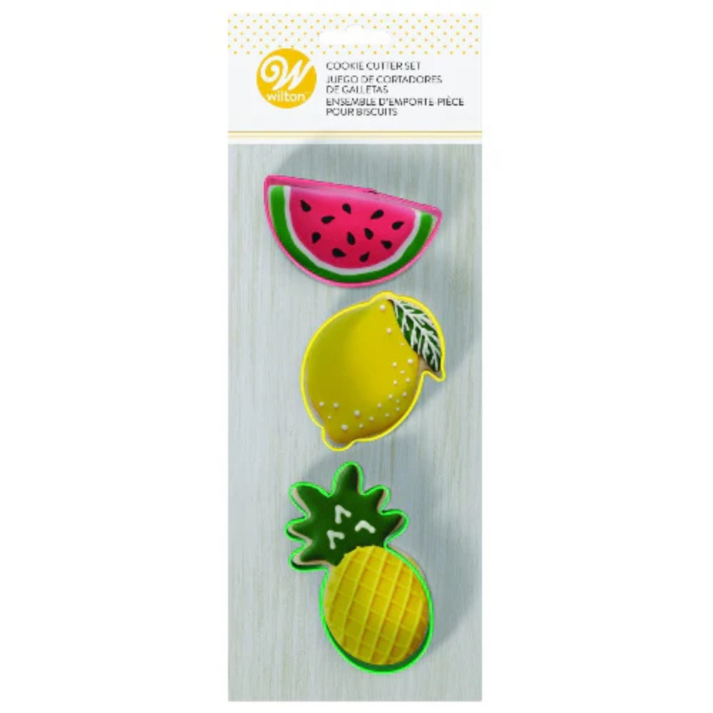 Wilton Cookie Cutter Set Fruit 3pc
