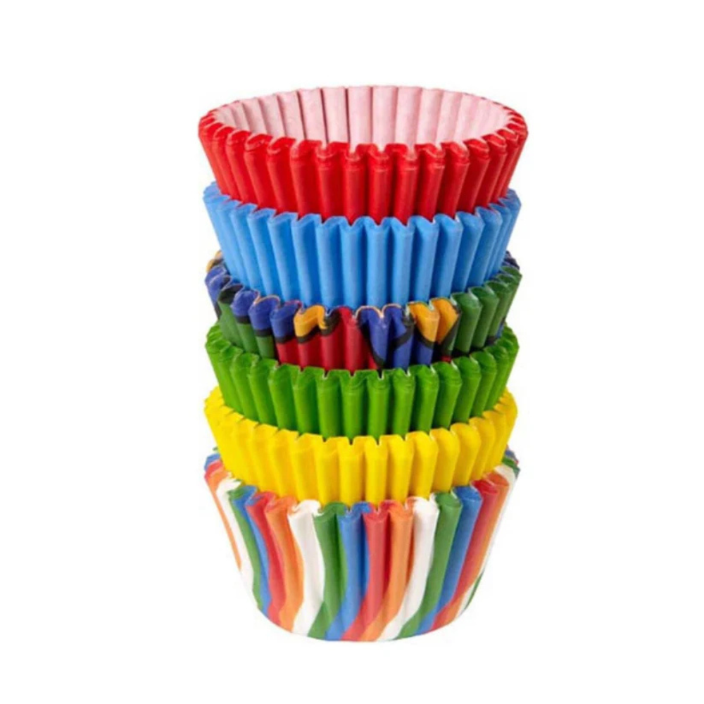 Wilton Primary Multi Mini Cupcake Cases Pack of 150 (1)