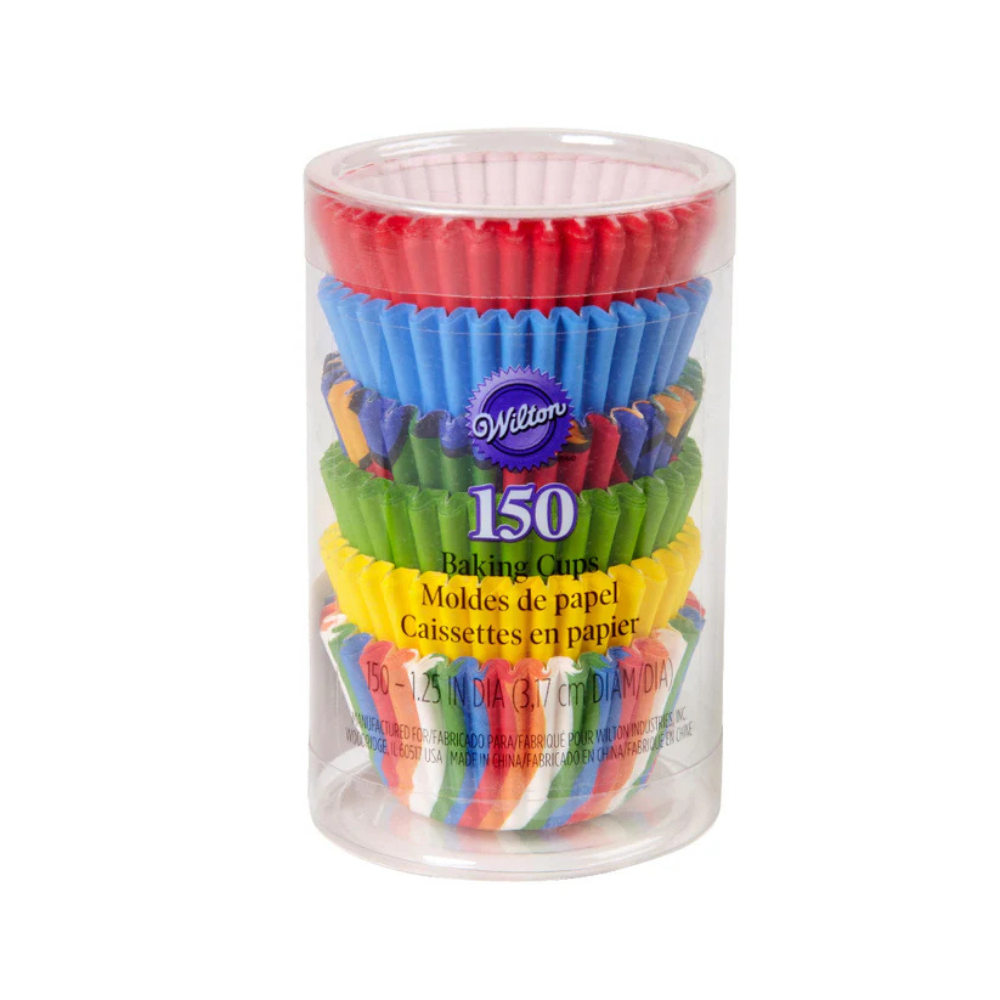 Wilton Primary Multi Mini Cupcake Cases Pack of 150