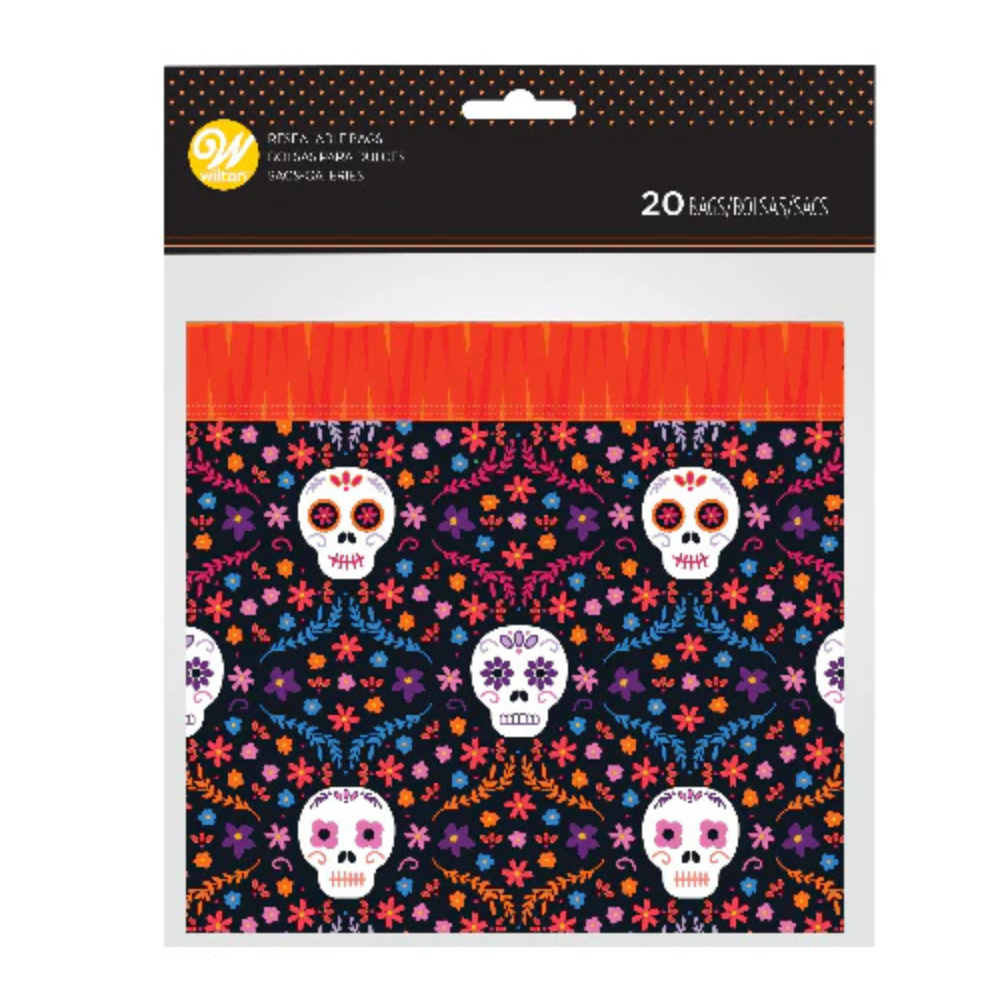 Wilton Resealable Treat Bag Day of the Dead 20 Pack