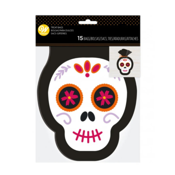 Wilton Resealable Treat Bag Sugar Skull 15 Pack