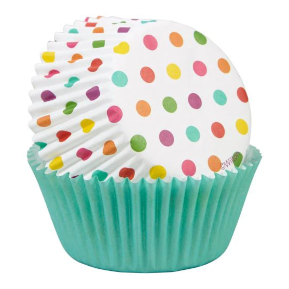 Wilton Solid Dots Baking Cups Pack of 75 (1)
