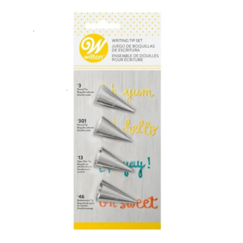 Wilton 4 Piece Writing Tip Set