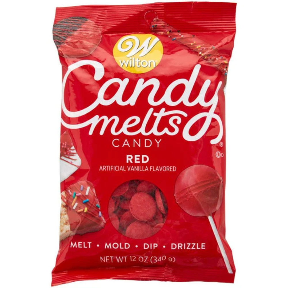 Wilton candy melts red