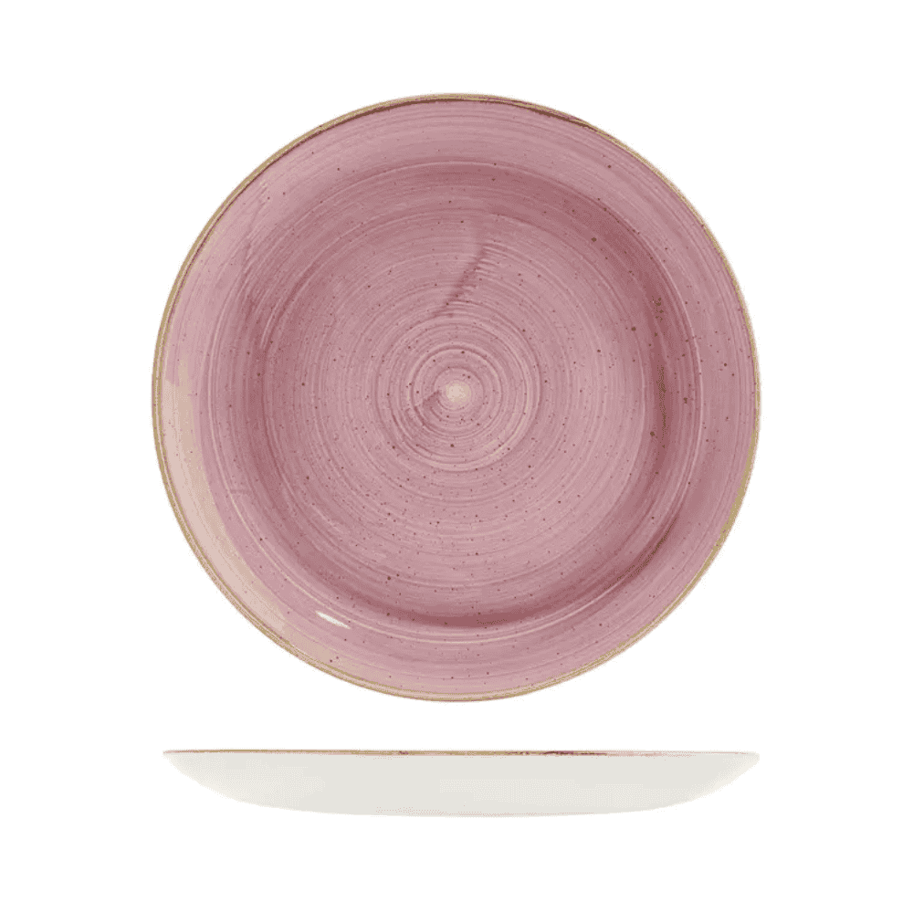 churchill-stonecast-pink-petal-couple-plate-260mm