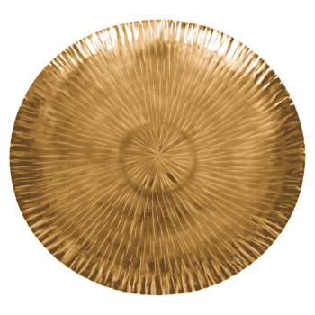 Hercules Steel Brass Antique Serving Plate 51cm