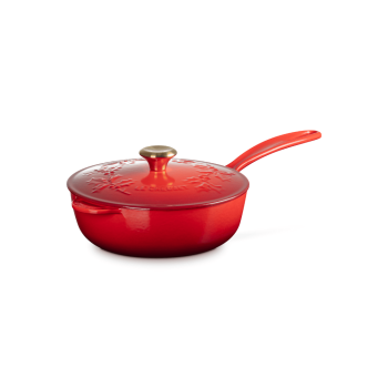 Le Creuset Christmas Holly Saucier Pan 21cm (3 Colours)