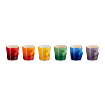 Le Creuset Vancouver Rainbow Mug 100ml Set of 6