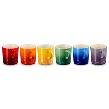 Le Creuset Vancouver Rainbow Mug 350ml Set of 6