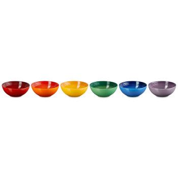Le Creuset Vancouver Rainbow Cereal Bowl Set of 6