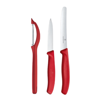 Victorinox Swiss Classic 3 Piece Paring Knife Set Red
