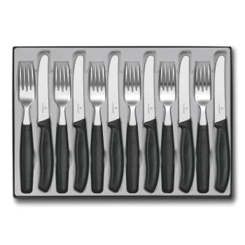 Victorinox Swiss Classic 12 Piece Cutlery Set Black