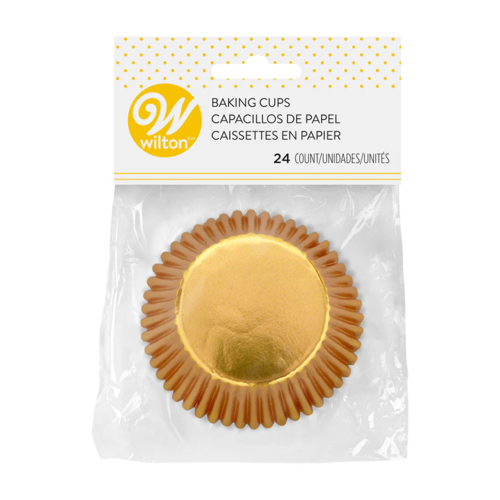 wilton gold foil cases 24 pack