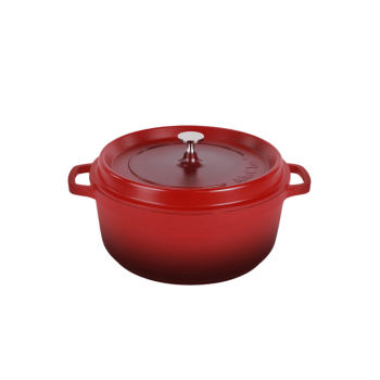 AluChef Round Casserole 20cm Red