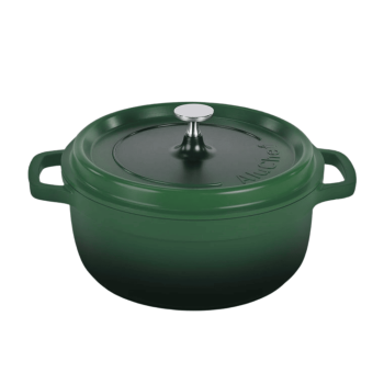 AluChef Round Casserole 24cm Green