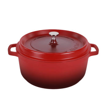 AluChef Round Casserole 28cm Red