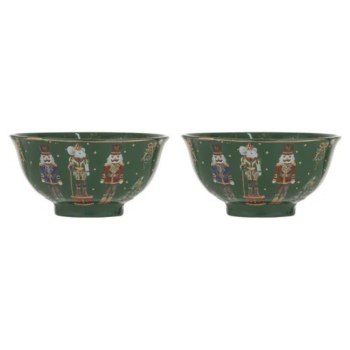Ashdene Christmas Wonderland Green 2pk Bowl