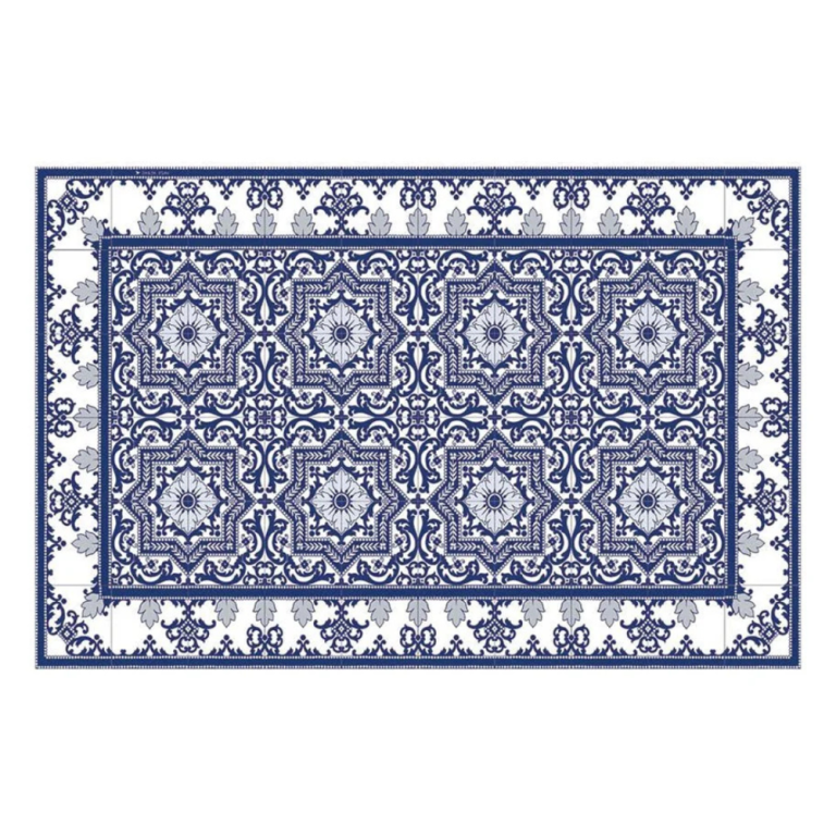 Beija Flor Armenian Blue Vinyl Placemat 33x50cm