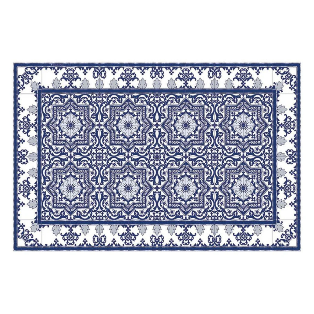 Beija Flor Armenian Blue Vinyl Placemat 33x50cm