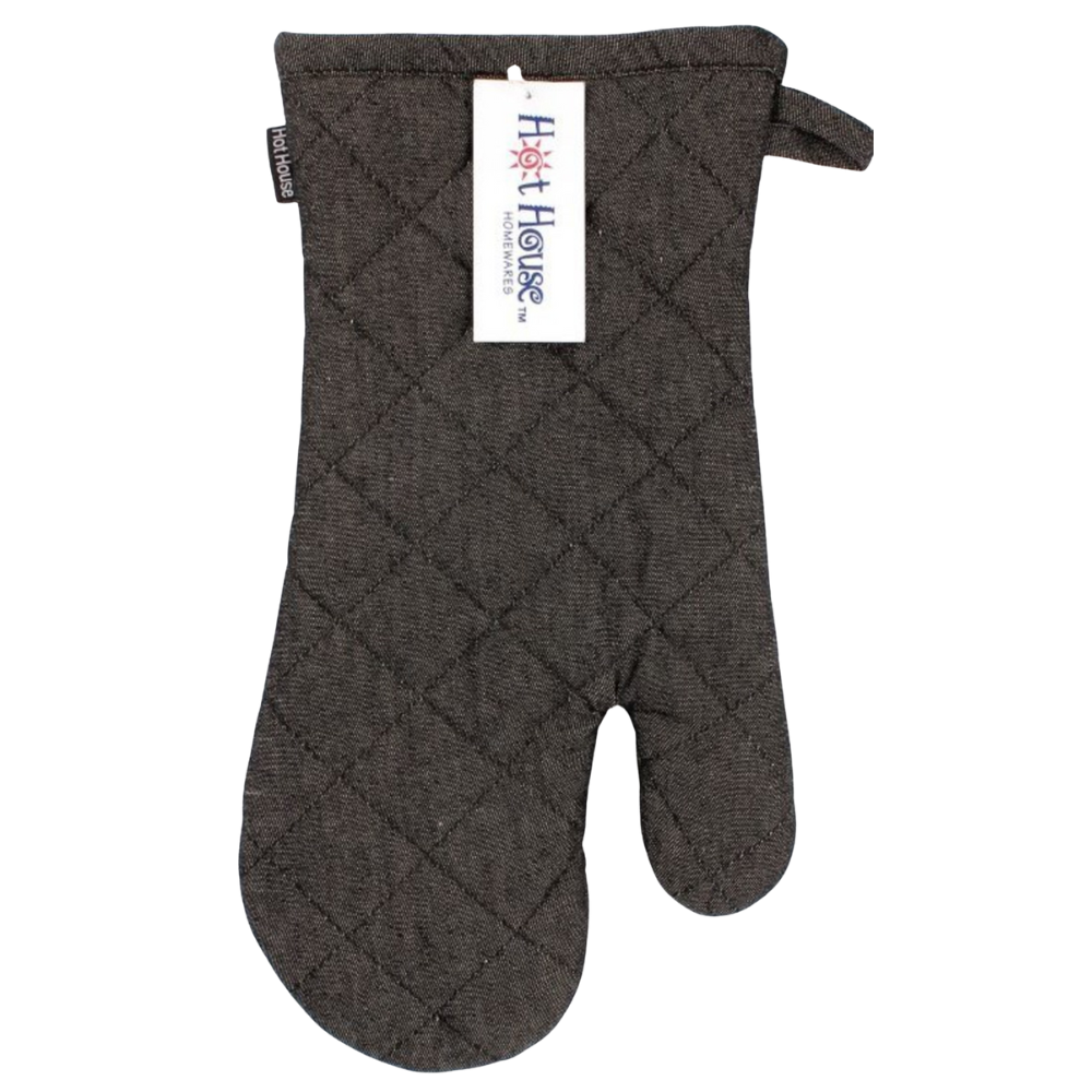 Hot House Oven Glove Denim Black
